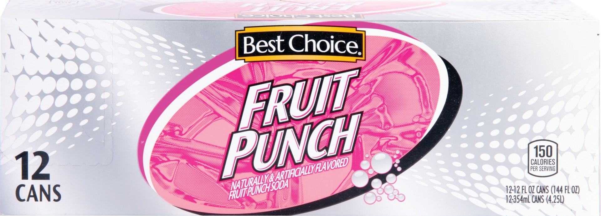 slide 1 of 1, Best Choice Fruit Punch Soda, 144 oz