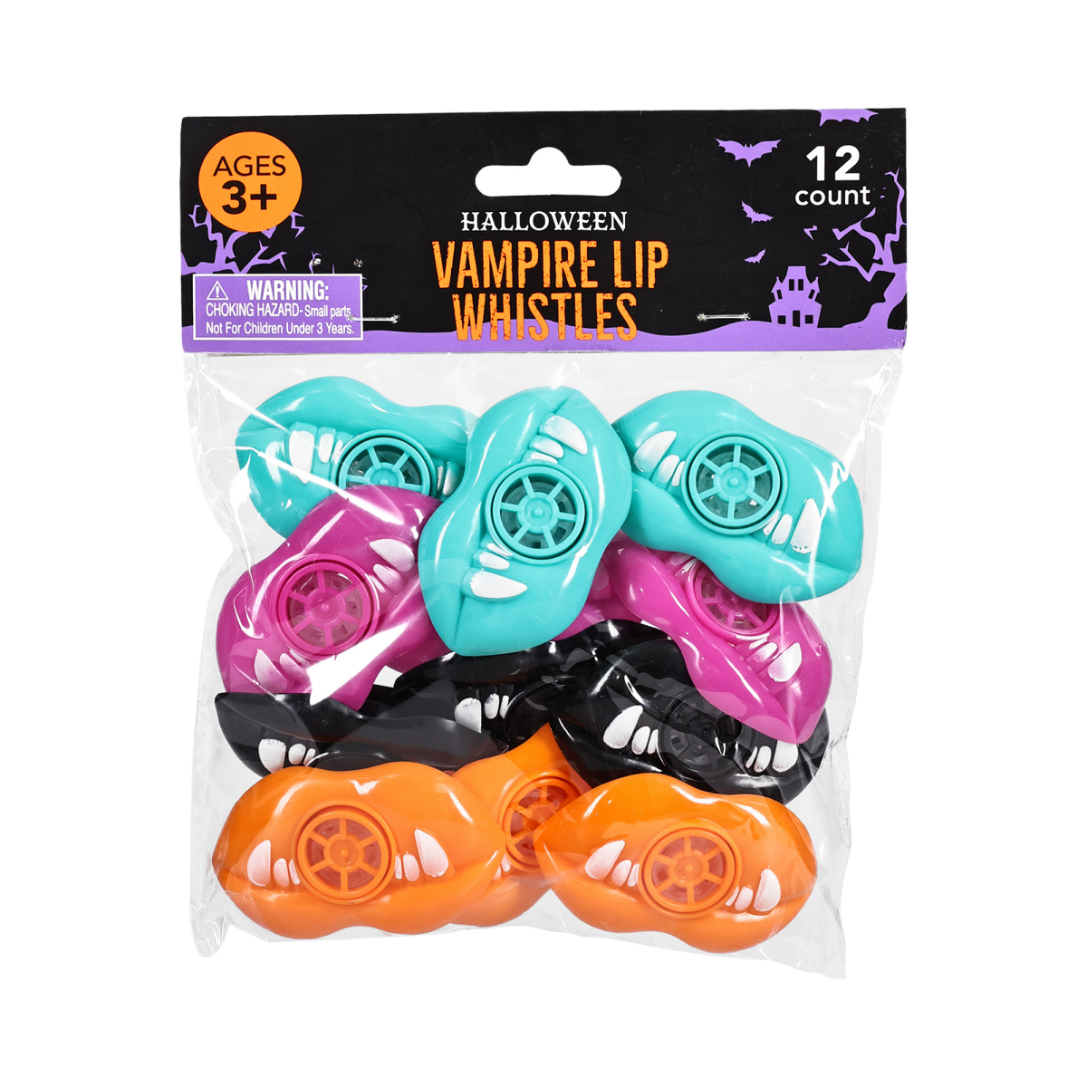 slide 1 of 9, Meijer Corporate Seasonal Meijer Halloween Mouth Whistles, 12 ct