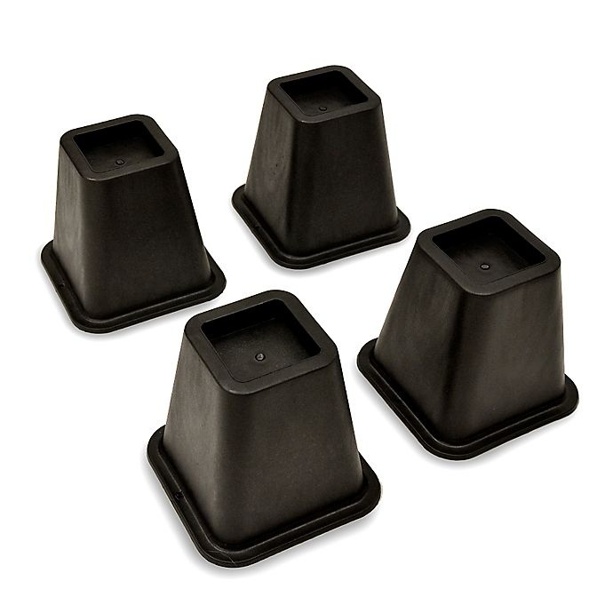 slide 1 of 4, Bios Living Bedroom Manager Bed Risers, 4 ct