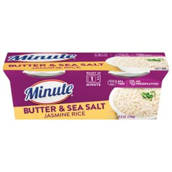 Minute Rice Minute Butter & Sea Salt Jasmine Rice - 2pk / 8.8oz