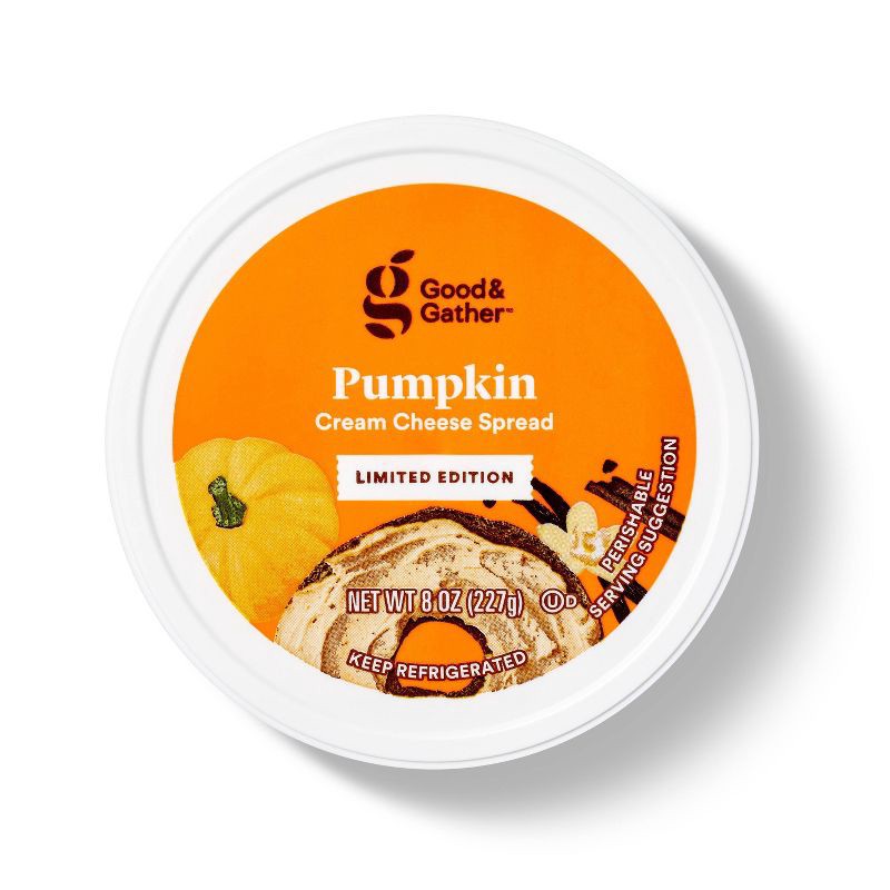 slide 2 of 4, Cream Cheese Cup Pumpkin - 8oz - Good & Gather™, 8 oz