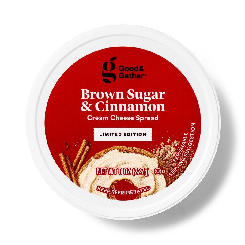 slide 2 of 4, Cream Cheese Cup Brown Sugar Cinnamon - 8oz - Good & Gather™, 8 oz