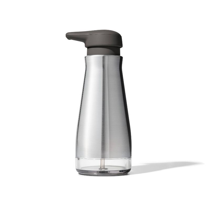 slide 3 of 8, OXO Stainless Steel Soap Dispenser, 1 ct