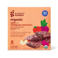 Organic Toddler Apple & Beetroot Multigrain Snack Bars 6ct - Good & Gather™