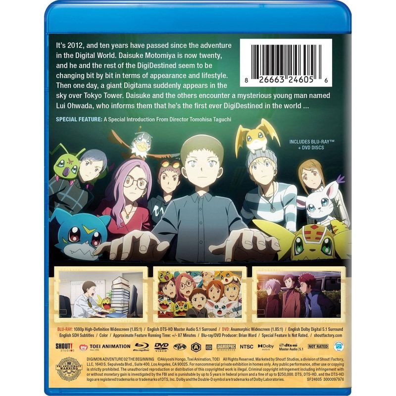 slide 3 of 3, Universal Home Video Digimon Adventure 02: The Beginning (Blu-ray + DVD), 1 ct