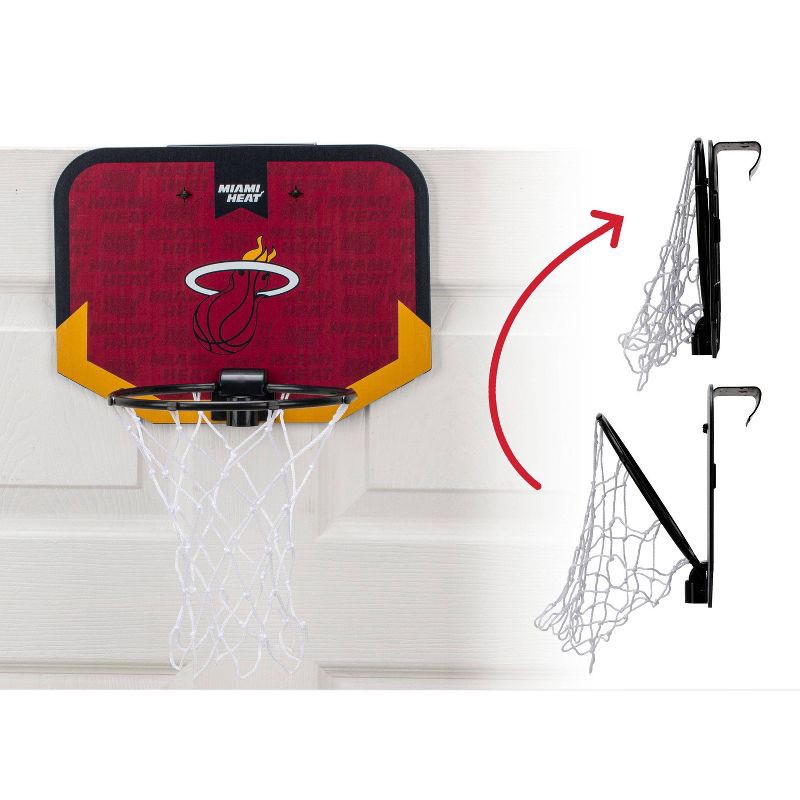 slide 2 of 11, NBA Miami Heat Over The Door Hoop: Toy Sports Set for Kids 3+, 1 ct