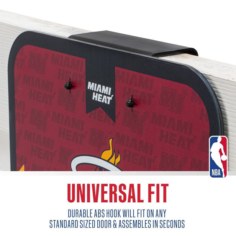 slide 11 of 11, NBA Miami Heat Over The Door Hoop: Toy Sports Set for Kids 3+, 1 ct