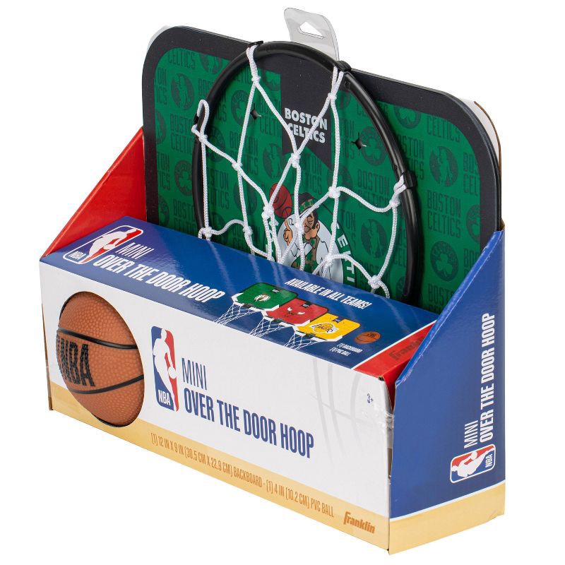 slide 2 of 11, NBA Boston Celtics Over The Door Hoop: Toy Basketball Set for Ages 3+, 1 ct