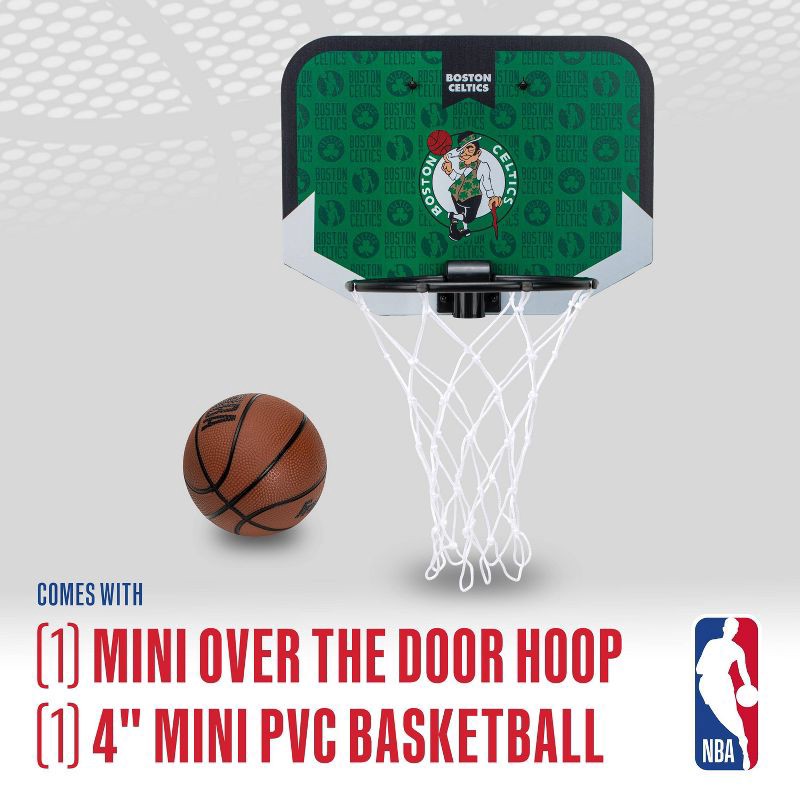 slide 3 of 11, NBA Boston Celtics Over The Door Hoop: Toy Basketball Set for Ages 3+, 1 ct