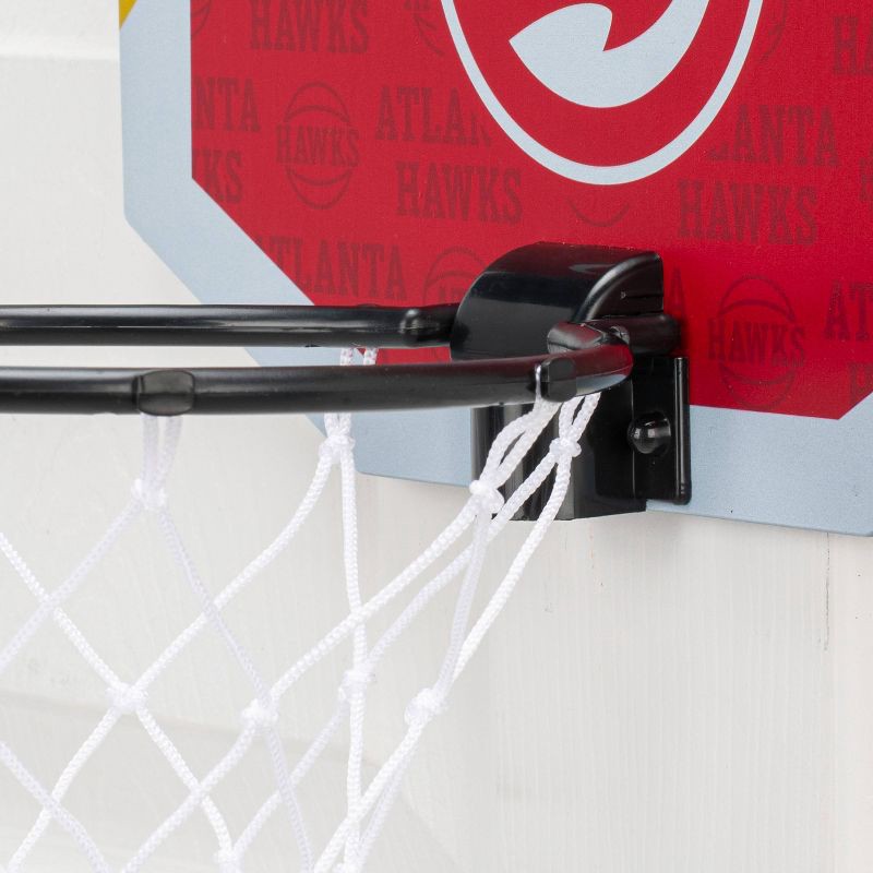 slide 5 of 5, NBA Atlanta Hawks Over The Door Hoop: Toy Basketball Set for Ages 3+, 1 ct