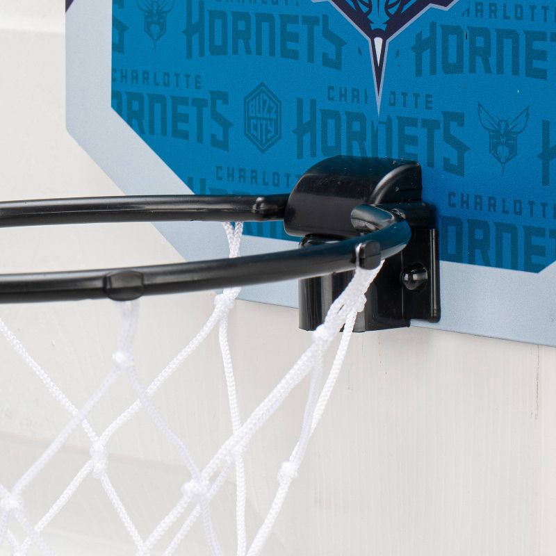 slide 5 of 5, NBA Charlotte Hornets Over The Door Hoop: Toy Basketball Set for Ages 3+, 1 ct