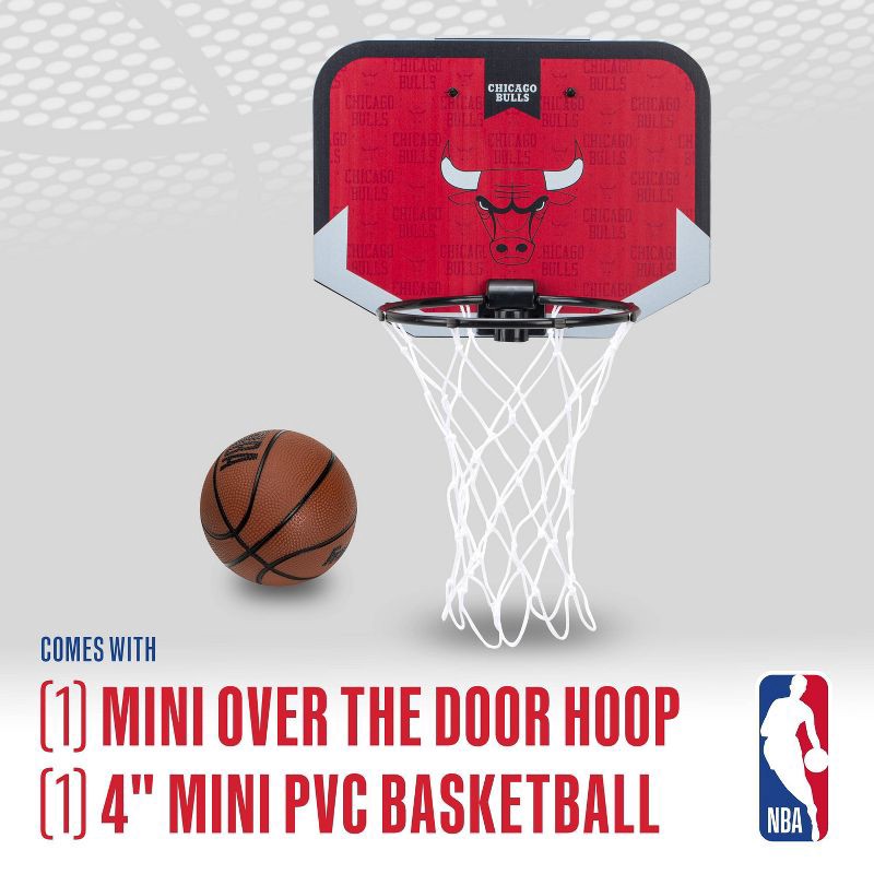 slide 3 of 9, NBA Chicago Bulls Over The Door Hoop: Toy Sports Set for Ages 3+, 1 ct