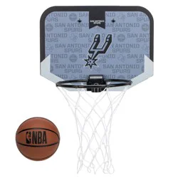 NBA San Antonio Spurs Over The Door Hoop: Toy Basketball Set for Ages 3+