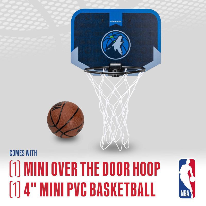 slide 8 of 9, NBA Minnesota Timberwolves Over The Door Hoop, 1 ct