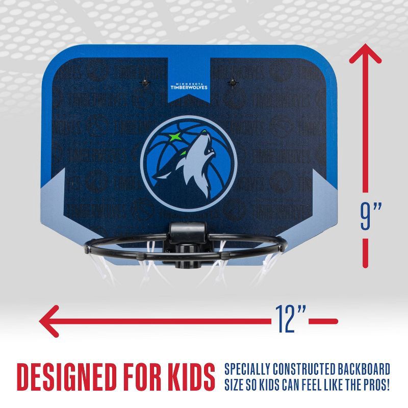 slide 6 of 9, NBA Minnesota Timberwolves Over The Door Hoop, 1 ct