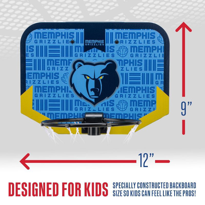 slide 5 of 9, NBA Memphis Grizzlies Over The Door Hoop, 1 ct