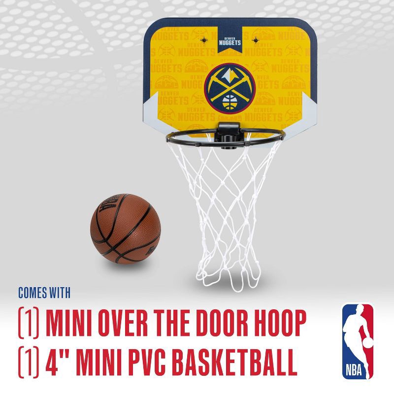 slide 2 of 8, NBA Denver Nuggets Over The Door Hoop: Toy Sports Set for Ages 3+, 1 ct