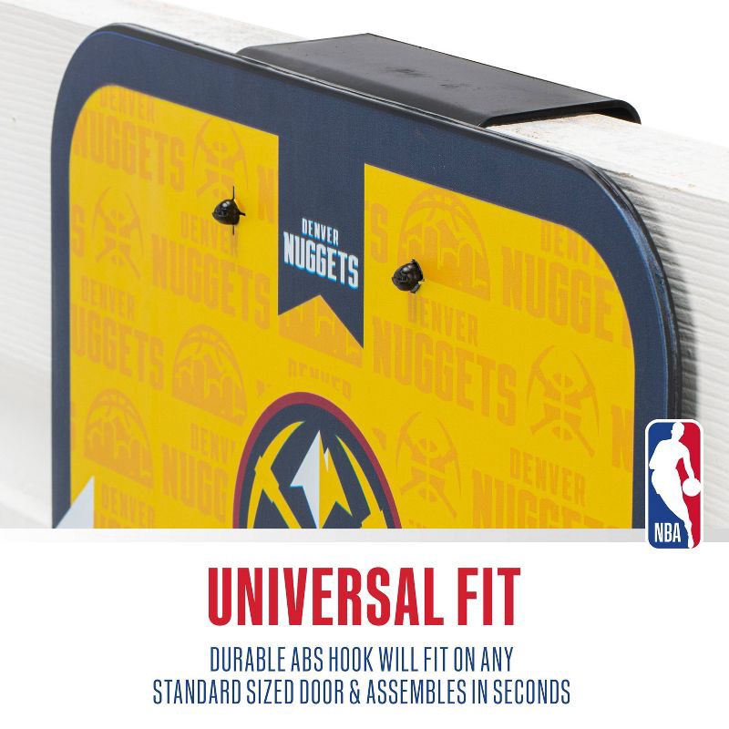 slide 5 of 8, NBA Denver Nuggets Over The Door Hoop: Toy Sports Set for Ages 3+, 1 ct