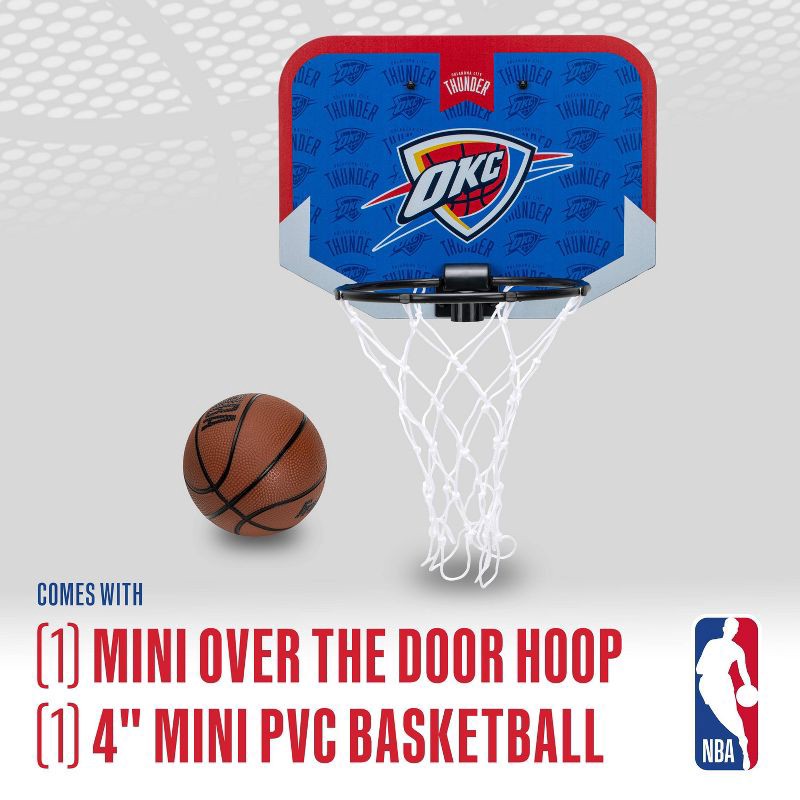 slide 7 of 9, NBA Oklahoma City Thunder Over The Door Hoop, 1 ct