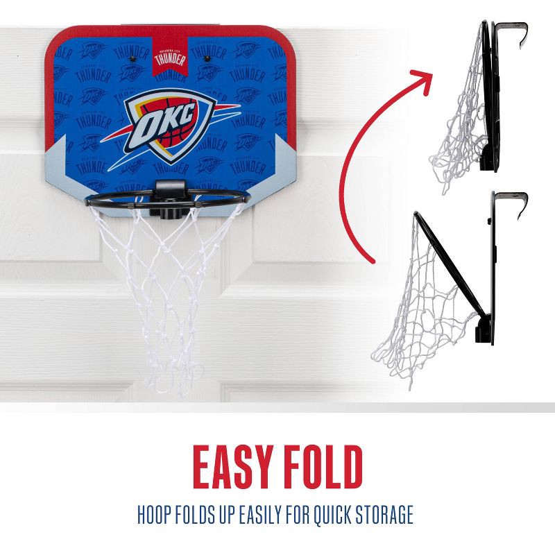 slide 4 of 9, NBA Oklahoma City Thunder Over The Door Hoop, 1 ct