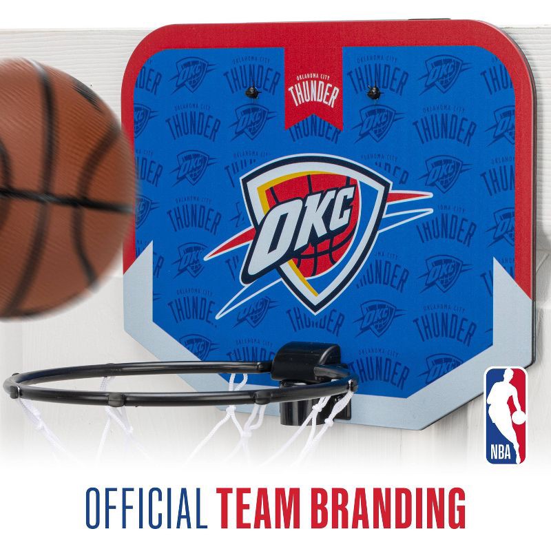 slide 3 of 9, NBA Oklahoma City Thunder Over The Door Hoop, 1 ct