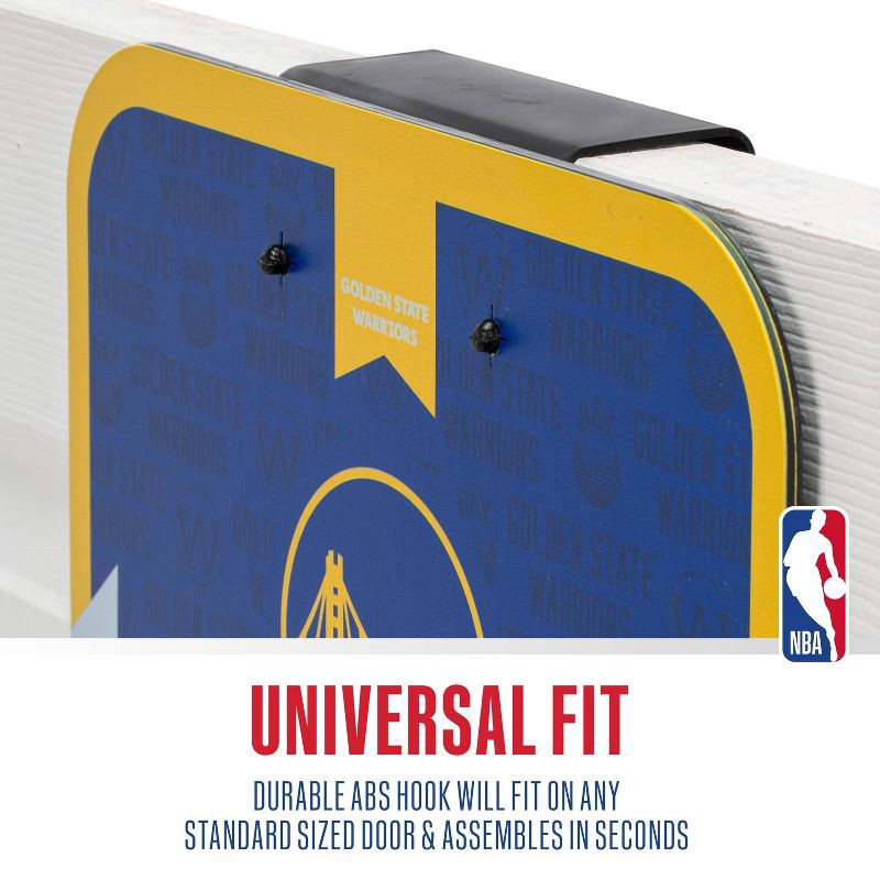 slide 6 of 9, NBA Golden State Warriors Over The Door Hoop: Toy Basketball Set for Kids, 1 ct
