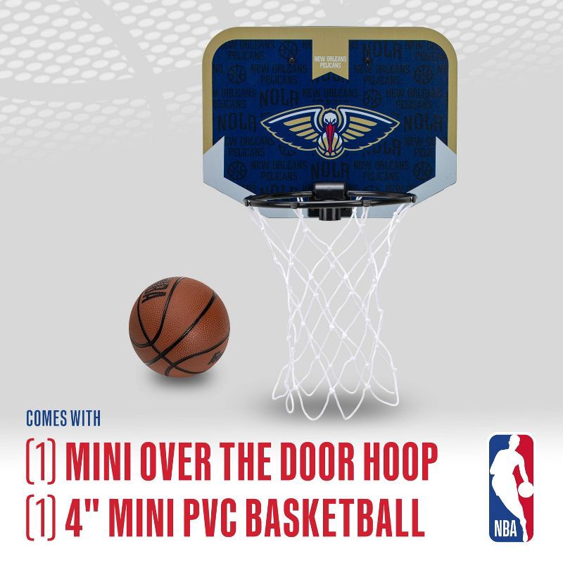slide 3 of 9, NBA New Orleans Pelicans Over The Door Hoop, 1 ct