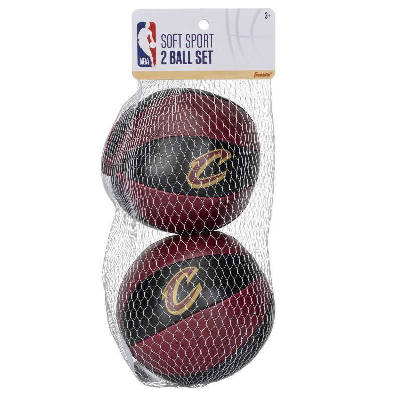 slide 4 of 8, NBA Cleveland Cavaliers Soft Sports Balls Set: PVC Material, Ages 3+, 2 Pieces, 2 ct