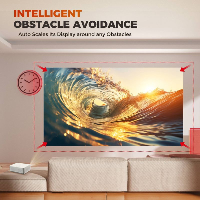 slide 6 of 11, Vankyo Leisure 570D 1080P Projector with Built-In Streaming Content Full HD: Freestanding Adjustable Focus, 1 ct