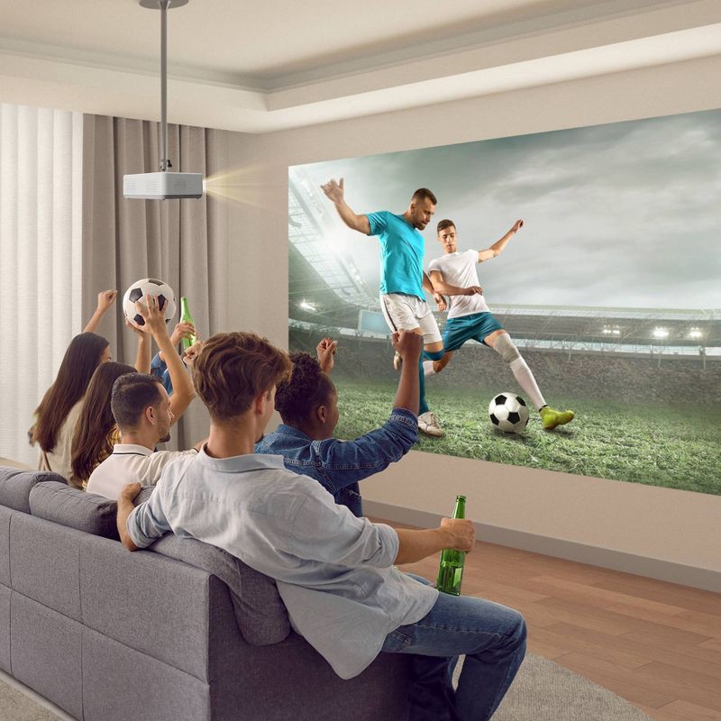 slide 7 of 11, Vankyo Leisure 570D 1080P Projector with Built-In Streaming Content Full HD: Freestanding Adjustable Focus, 1 ct