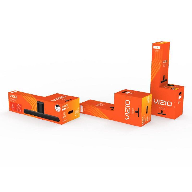 slide 19 of 19, VIZIO 2.1 Soundbar Wireless Subwoofer with Dolby Atmos and DTS:X - (SV210M-08), 1 ct