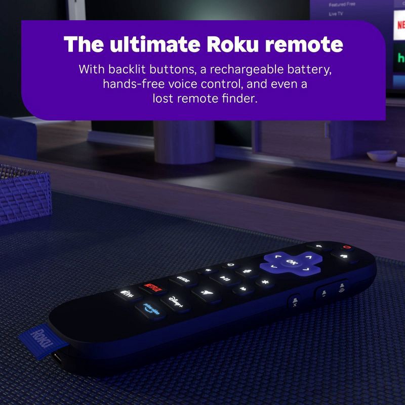 slide 5 of 8, Roku Ultra 2024 Ultimate 4K Streaming Device with HDR10+, Dolby Vision & Atmos Bluetooth & Wi-Fi 6 Voice Remote Pro with Free & Live TV, 1 ct