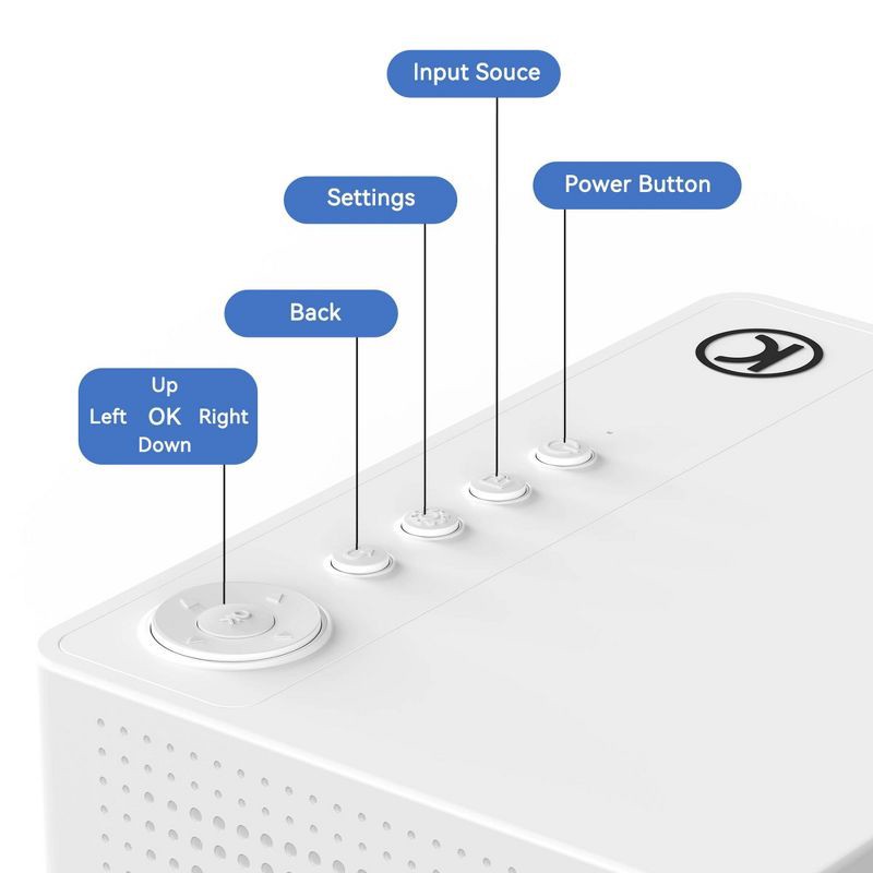 slide 4 of 11, Vankyo Leisure 470W 720P Portable Projector with Wireless Connectivity: Adjustable Focus, HDMI Connection, 20000 Hour Bulb Life, 1 ct