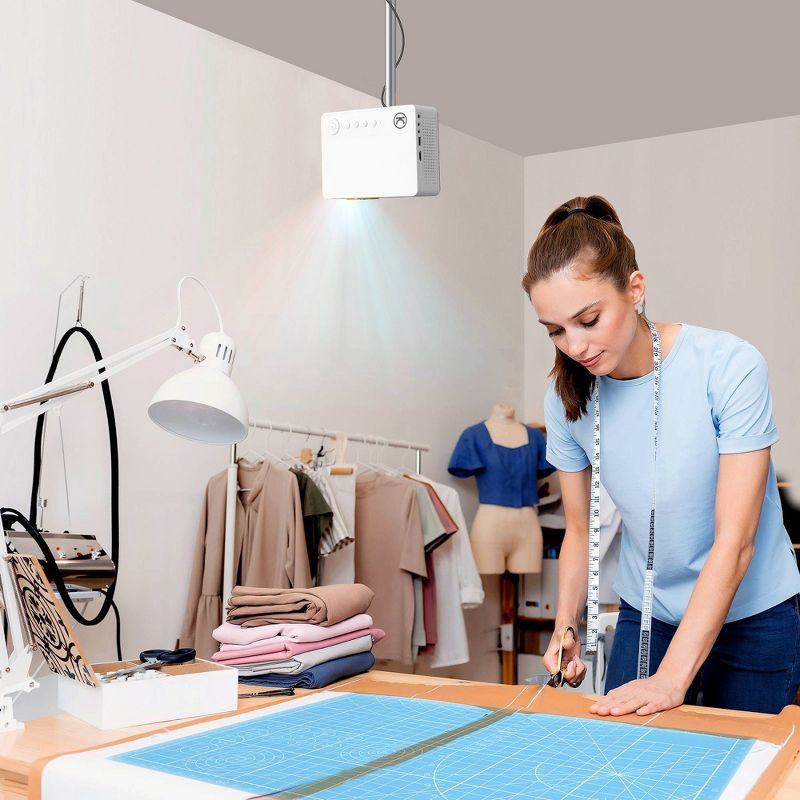 slide 8 of 11, Vankyo Leisure 470W 720P Portable Projector with Wireless Connectivity: Adjustable Focus, HDMI Connection, 20000 Hour Bulb Life, 1 ct