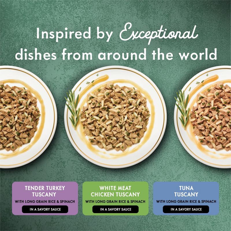 slide 4 of 11, Purina Fancy Feast Medleys Tuscany Chicken, Turkey and Tuna Flavor Variety Pack Wet Cat Food - 2.25lbs/12pk, 2.25 lb, 12 ct