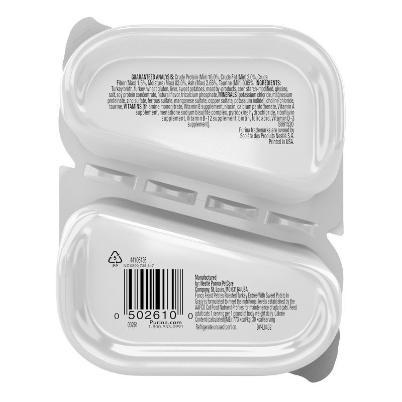 slide 2 of 10, Purina Fancy Feast Entree Roasted Turkey Flavor Wet Cat Food - 2.8oz, 2.8 oz