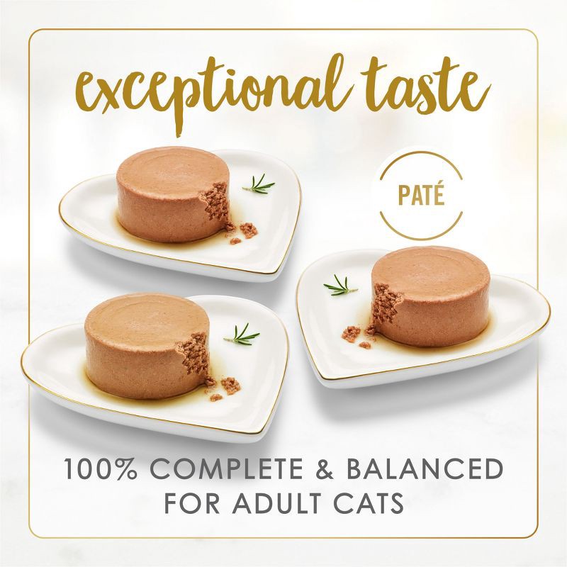 slide 4 of 10, Purina Fancy Feast Beef and Chicken Flavor Classic Pate Collection Variety Pack Grain Free Wet Cat Food - 30pk, 30 ct