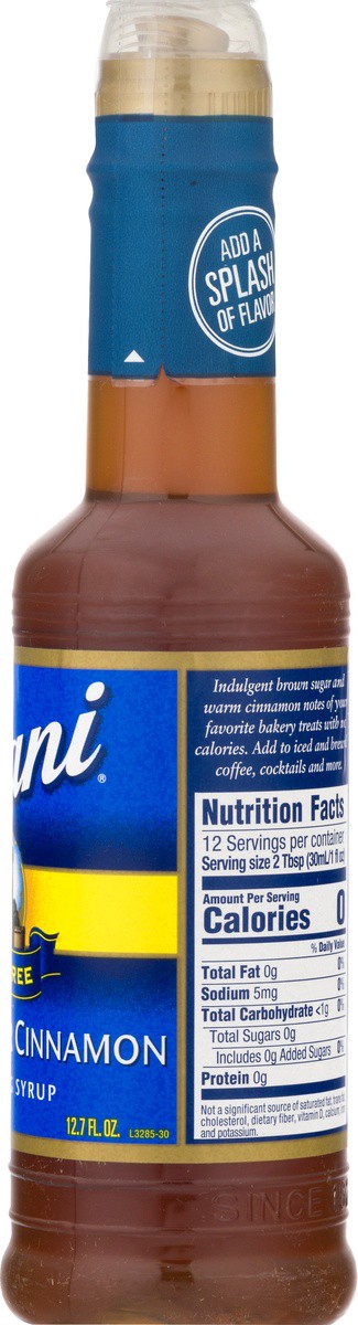 slide 6 of 9, Torani Sugar Free Brown Sugar Cinnamon Flavoring Syrup 375 ml, 375 ml