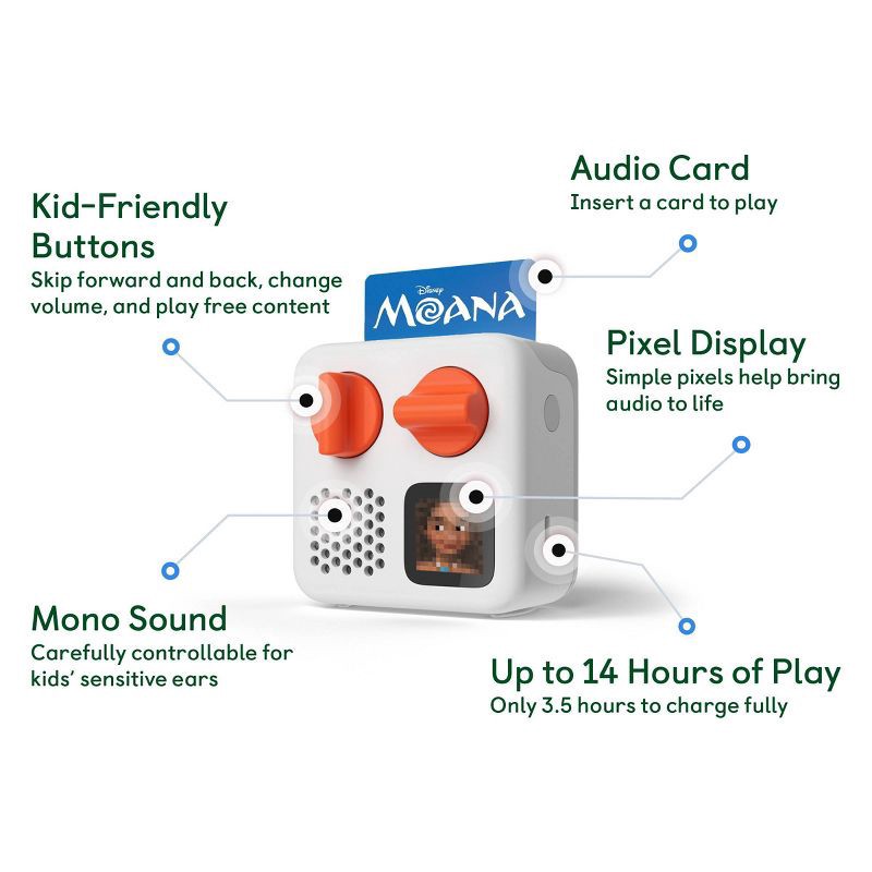slide 5 of 5, Yoto Moana Audio Card: Interactive Storybook for Ages 6-12, Reading & Creativity, 1 ct