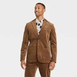 Houston White Adult Velvet Blazer - Brown XL