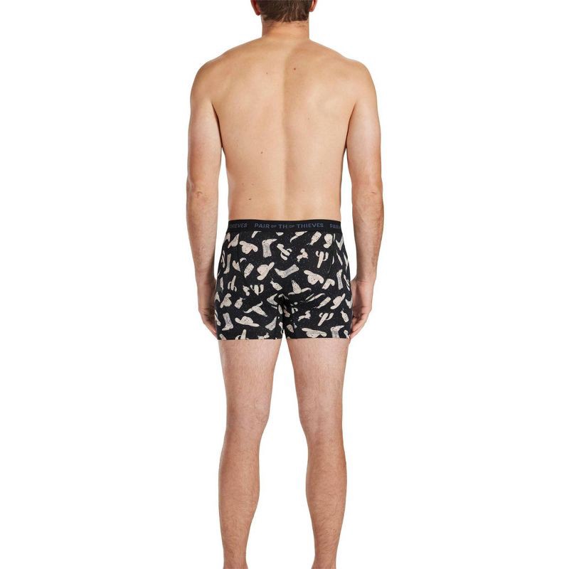 slide 6 of 9, Pair of Thieves Men's Cowboy Super Fit Boxer Briefs 2pk - Black XL: Tagless, Full Waistband Elastic, Flat Seams, Knit Fabric, 2 ct