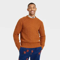 Houston White Adult Pullover Sweater - Camel M