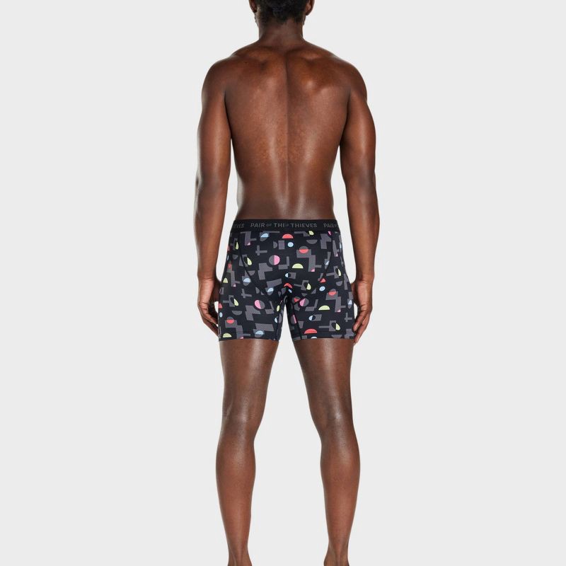 slide 7 of 10, Pair of Thieves Men's Neon Super Fit Boxer Briefs 2pk - Neon M: Tagless, Full Waistband Elastic, Flat Seams, 2 ct