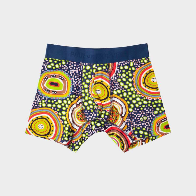 slide 3 of 12, Pair of Thieves Men's Hustle Boxer Briefs 2pk - Amoeba S: Abstract Pattern, Tagless, Full Waistband Elastic, Knit Fabric, 2 ct