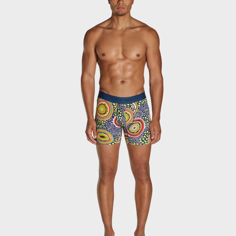 slide 9 of 12, Pair of Thieves Men's Hustle Boxer Briefs 2pk - Amoeba S: Abstract Pattern, Tagless, Full Waistband Elastic, Knit Fabric, 2 ct