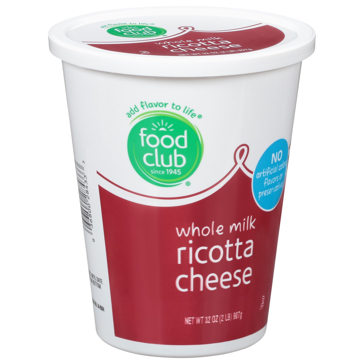 slide 11 of 14, Food Club Whole Milk Ricotta Cheese 32 oz, 32 oz