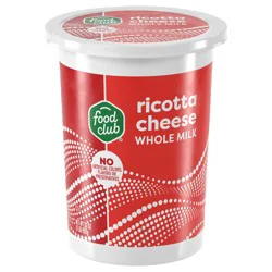 Food Club Whole Milk Ricotta Cheese 32 oz