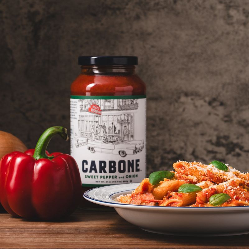 slide 3 of 3, Carbone Peppers & Onions Sauce - 24oz, 24 oz