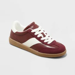 Women's Spencer Fashion Sneakers with Memory Foam Insole - Universal Thread™ Burgundy 7