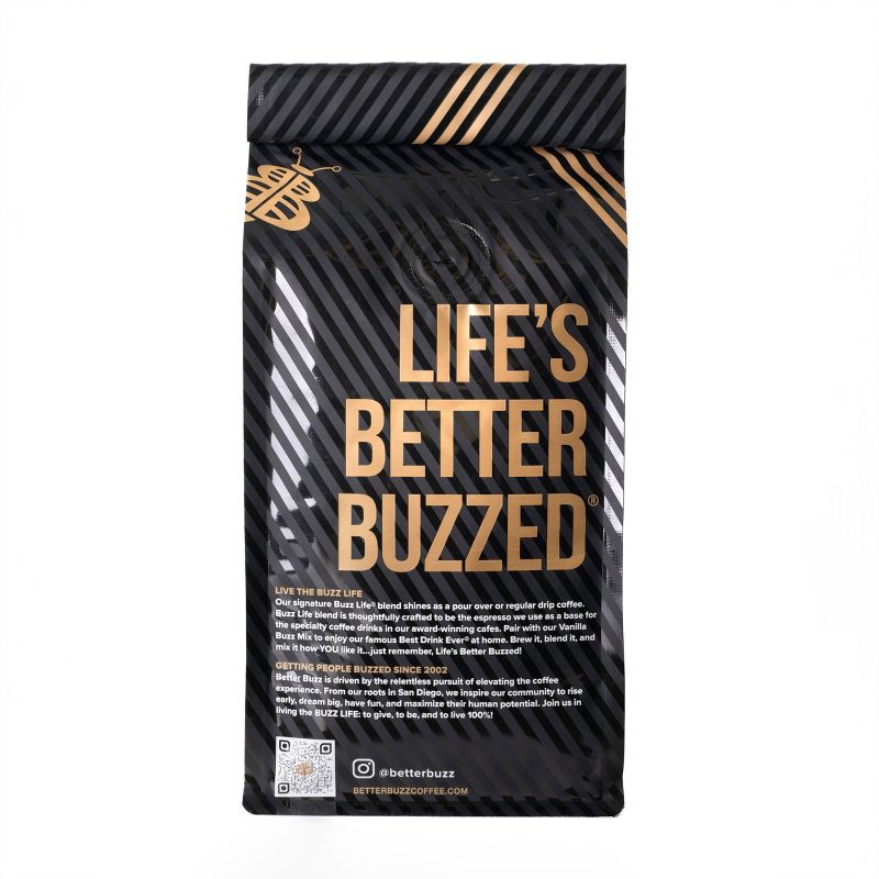 slide 2 of 5, Better Buzz Coffee Buzz Life Blend Medium Roast - 12oz, 12 oz